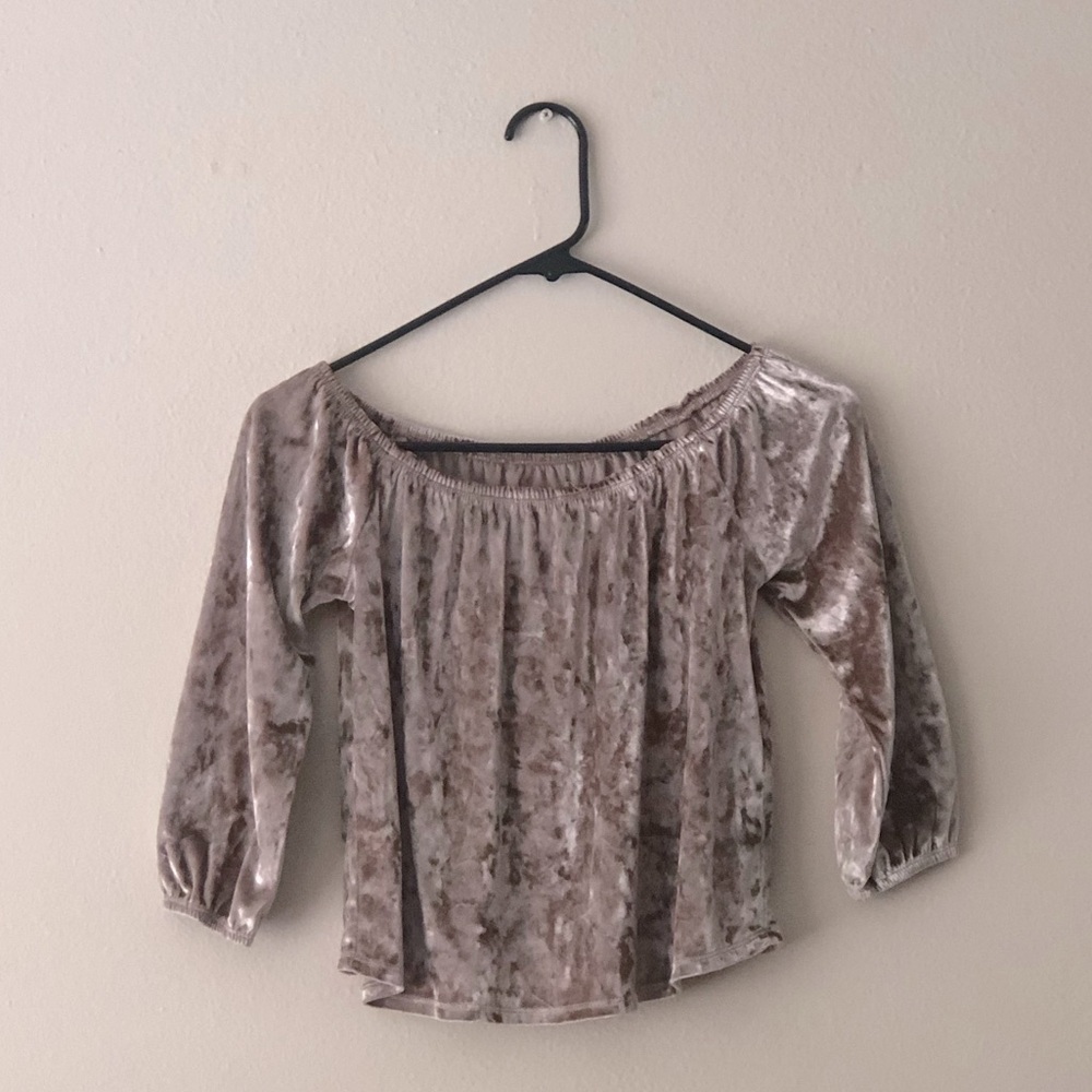 Hollister Crushed Velvet XS Blouse